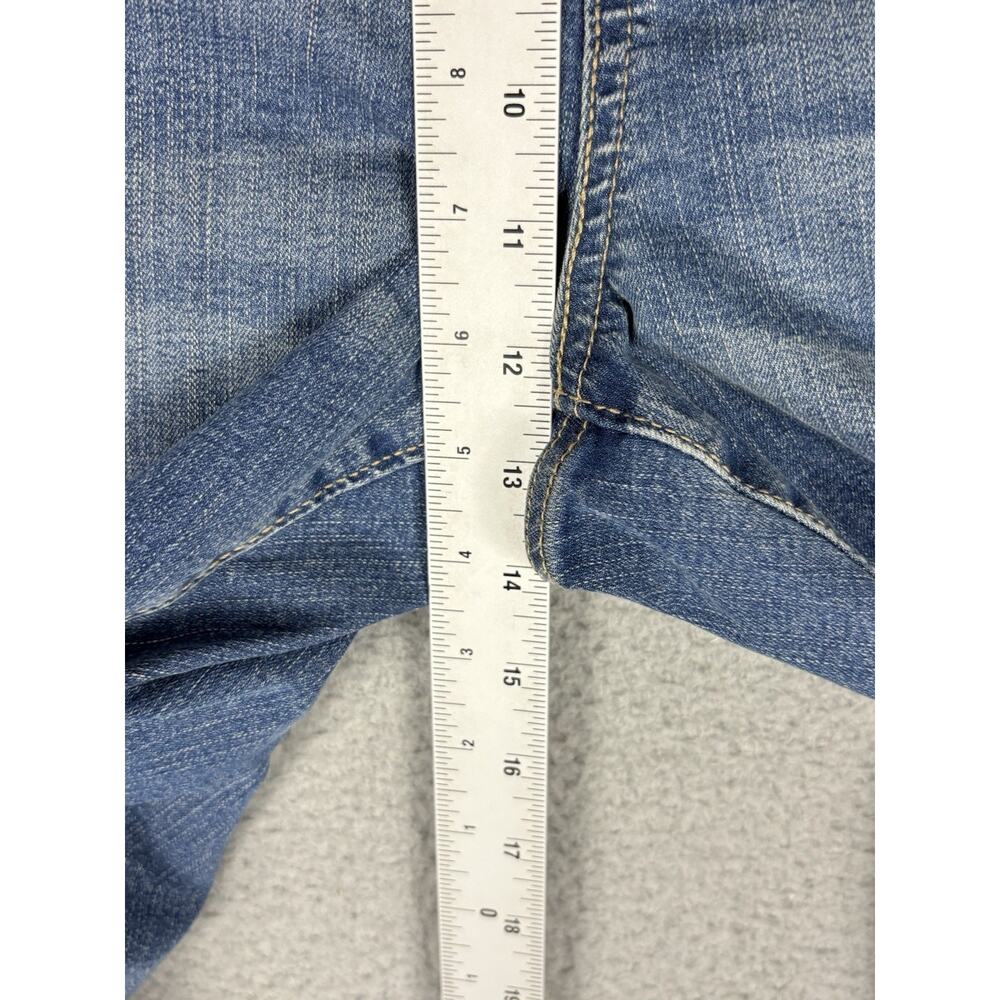 Levi Strauss Jeans Womens 24/w37 43x25 Blue Distressed Casual Cowgirl City - Picture 7 of 11